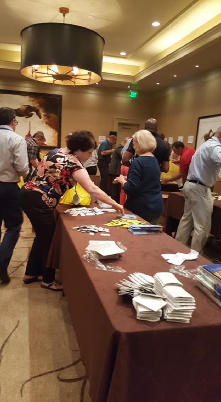 Volunteers assembling Survivor Bags