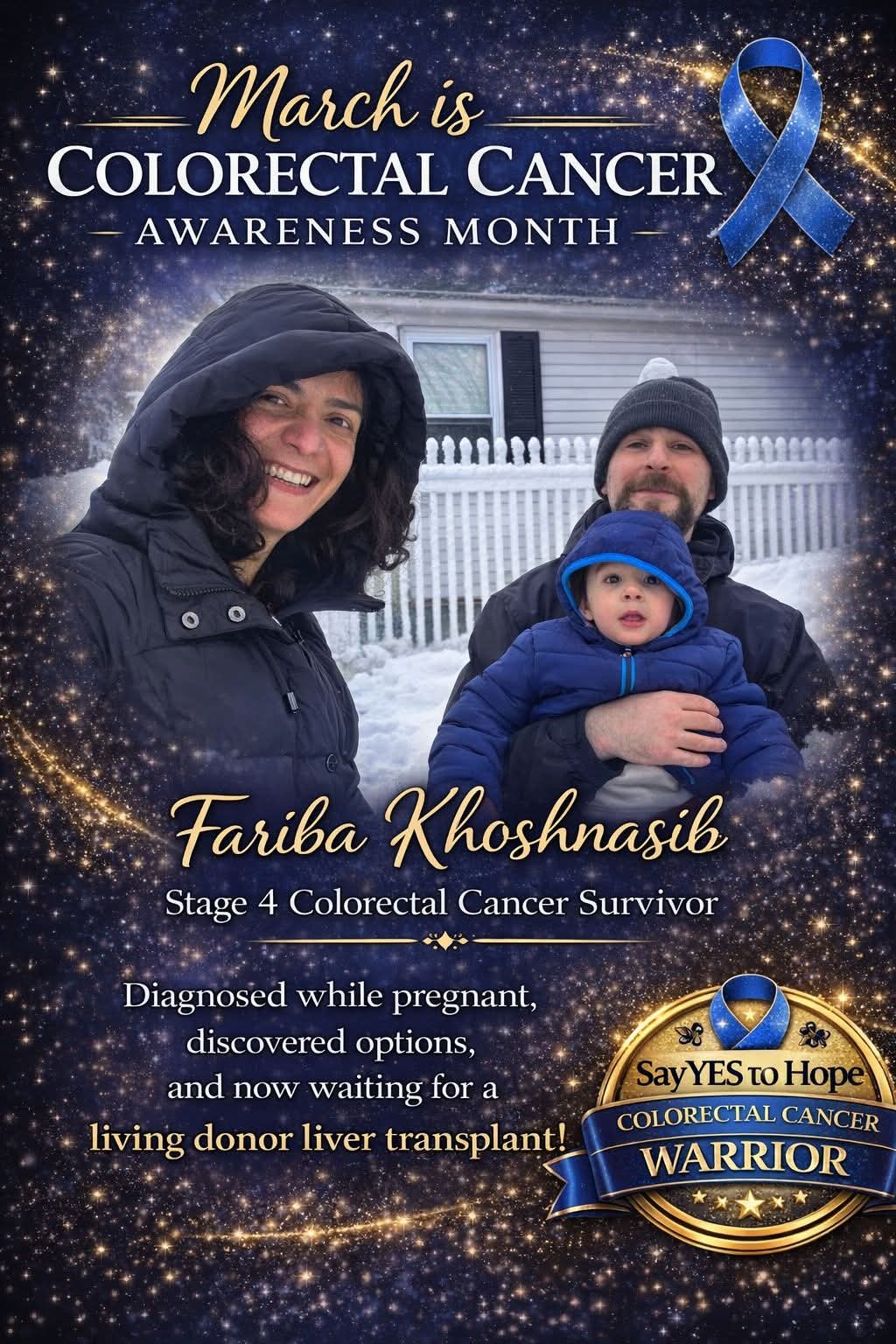 Fariba Khoshnasib — Stage 4 Colorectal Cancer Warrior poster
