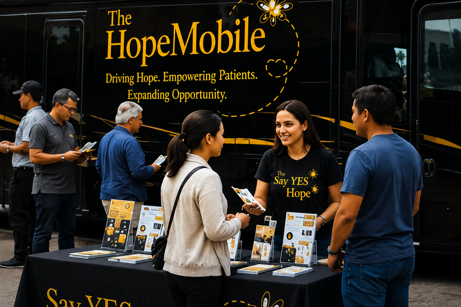 The HopeMobile at a community outreach event