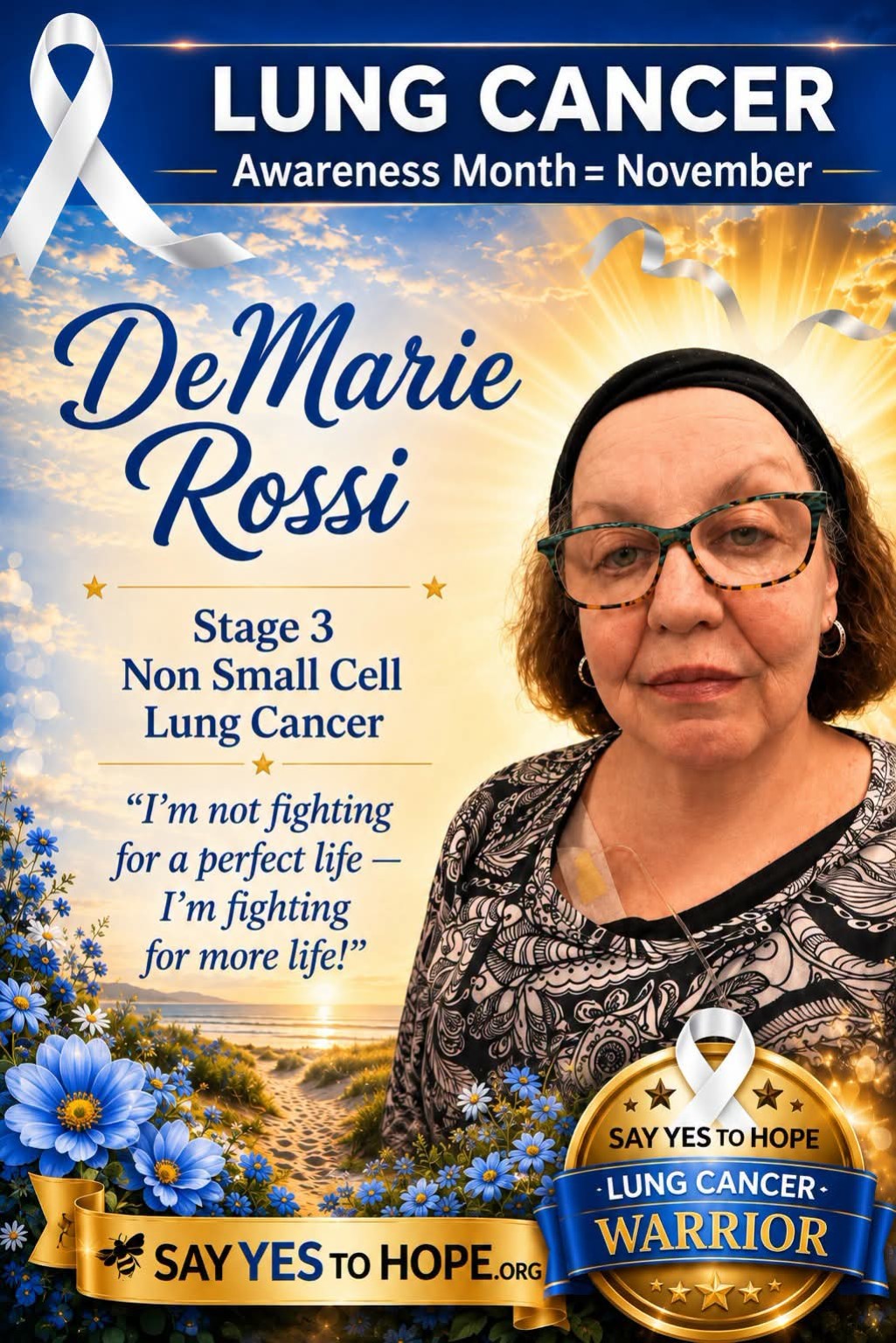 DeMarie Rossi — Lung Cancer Warrior poster