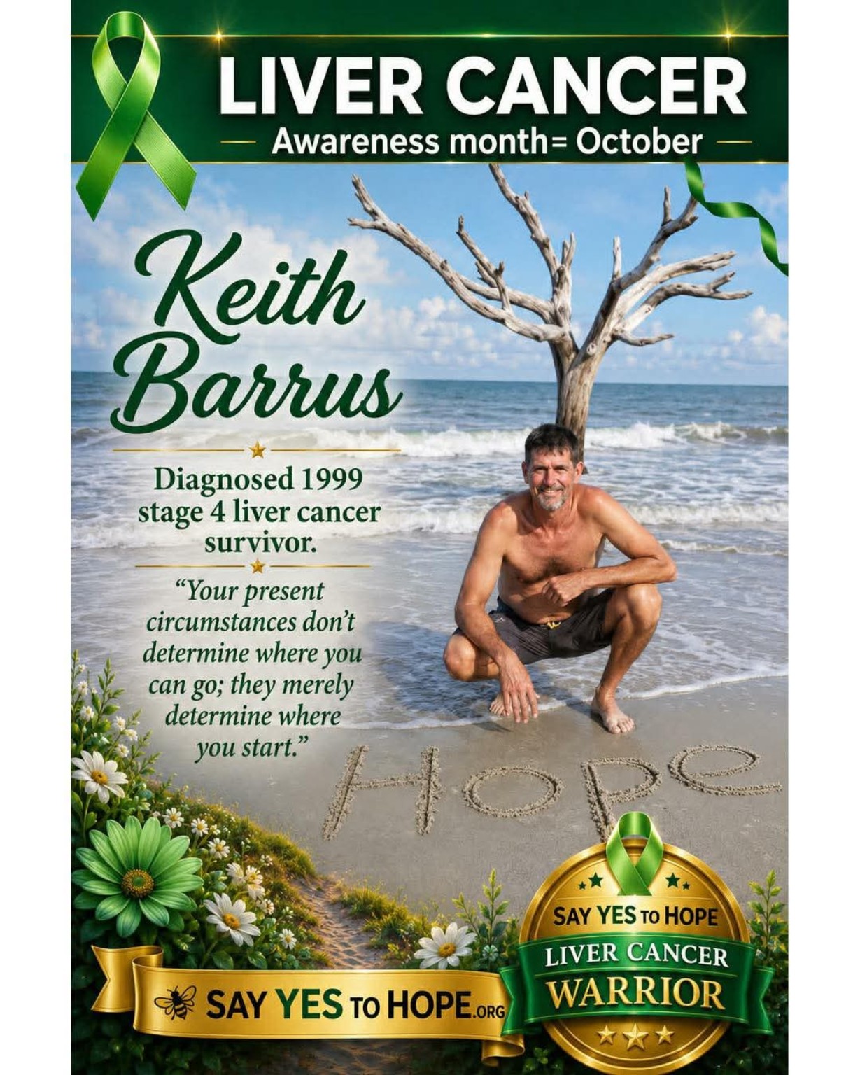 Keith Barrus — Stage 4 Liver Cancer Warrior poster