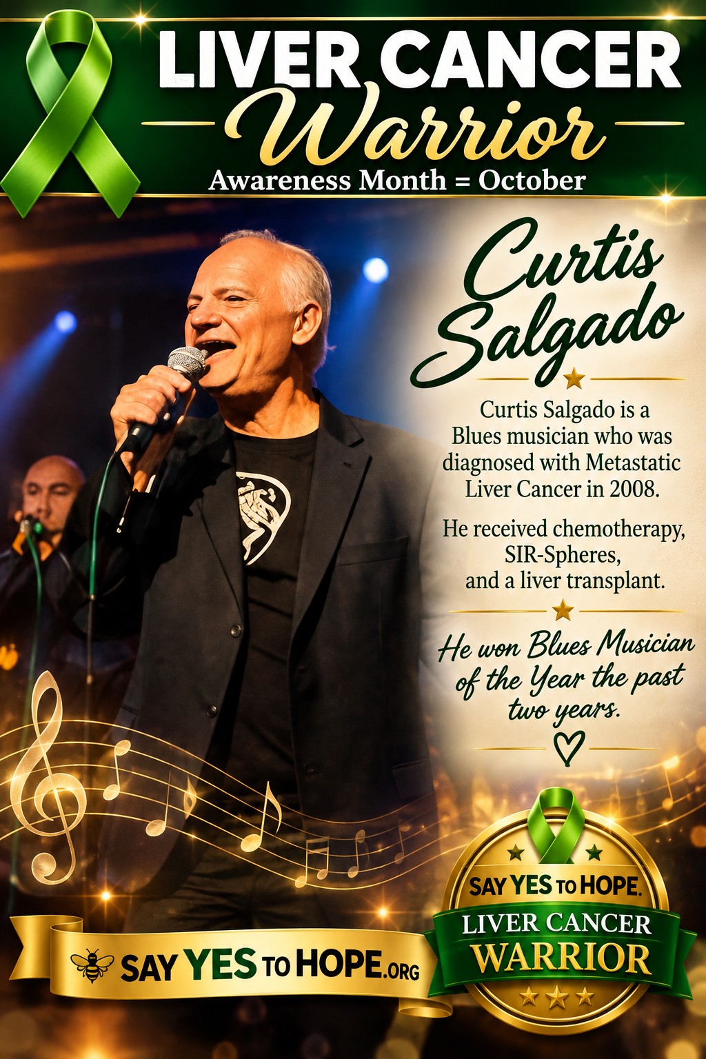 Curtis Salgado — Liver Cancer Warrior poster