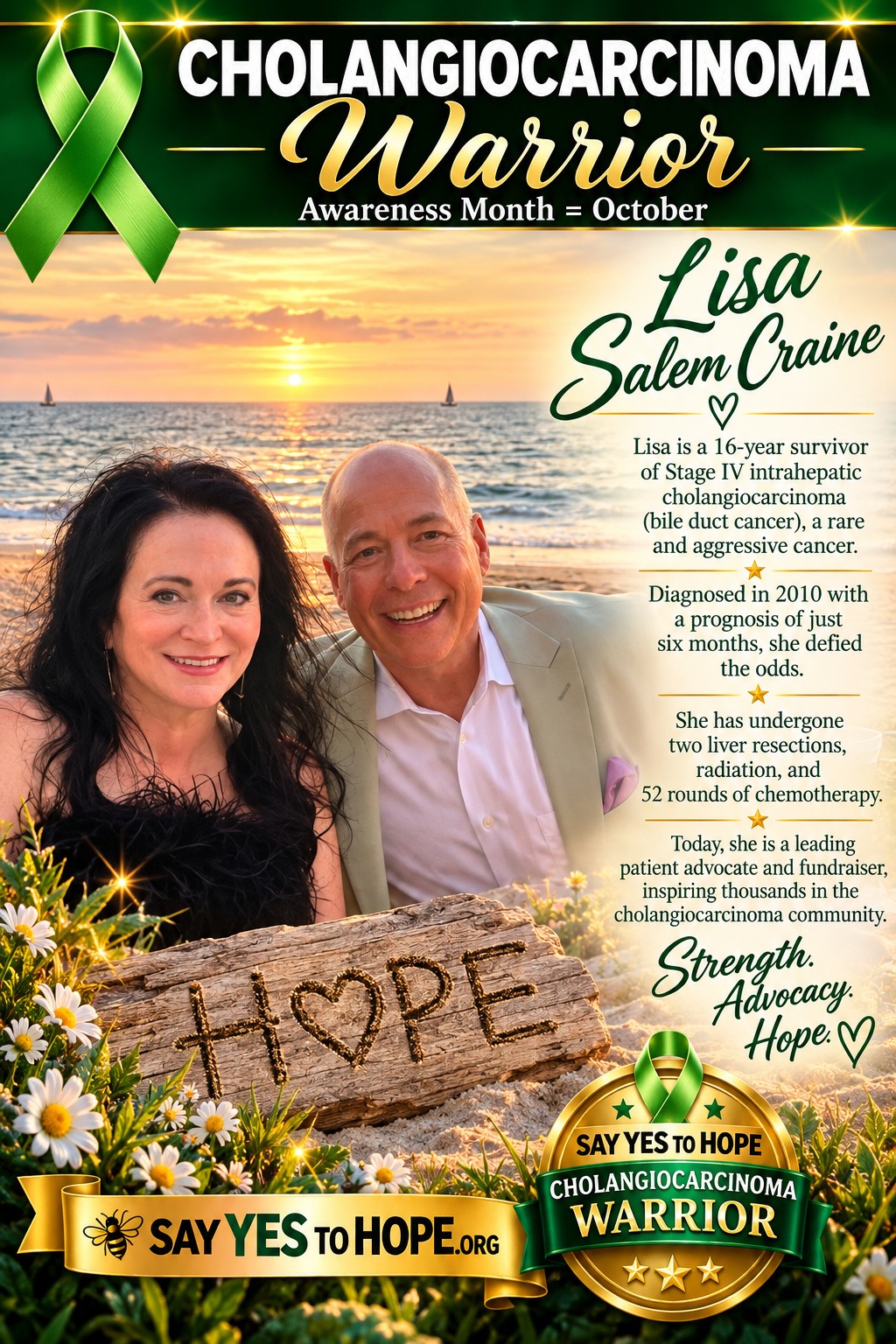 Lisa Salem Craine — Cholangiocarcinoma Warrior poster